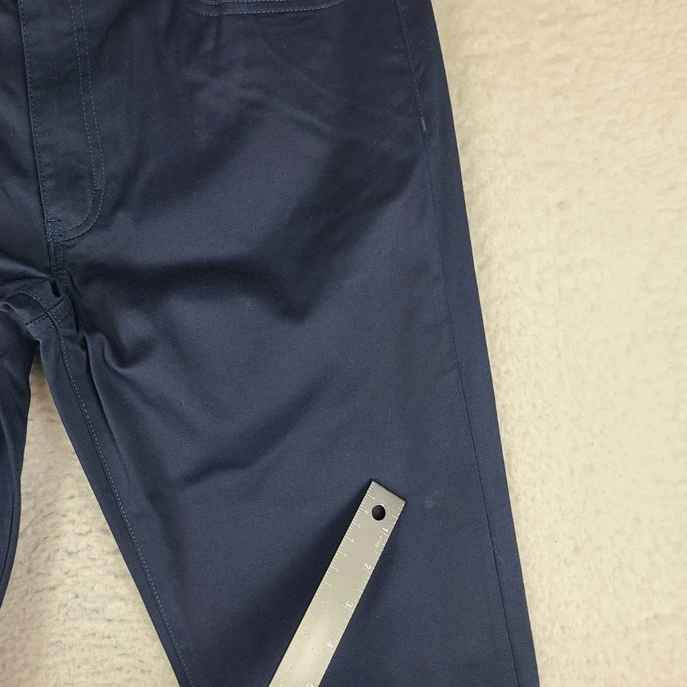 Guess Pants Mens 36x32 Blue Navy Slim Straight‎ Cotton Chino Khakis *